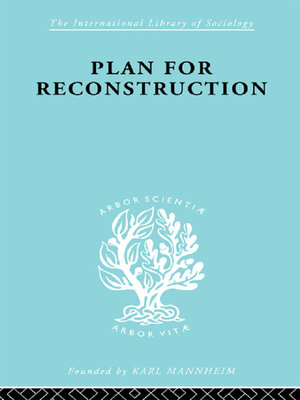 cover image of Plan for Reconstruction